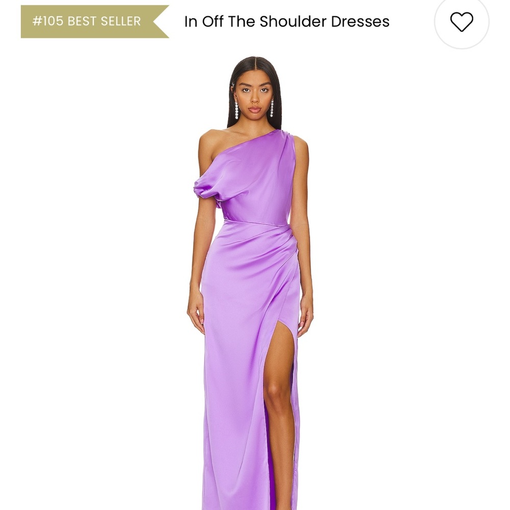 Elegant Purple One-Shoulder Dress